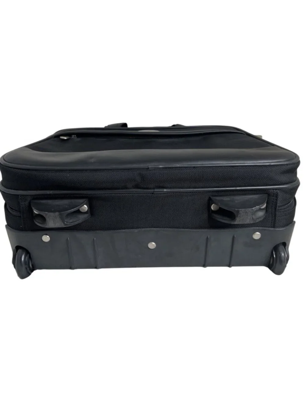Samsonite Rolling Laptop Bag Black Nylon & Leather